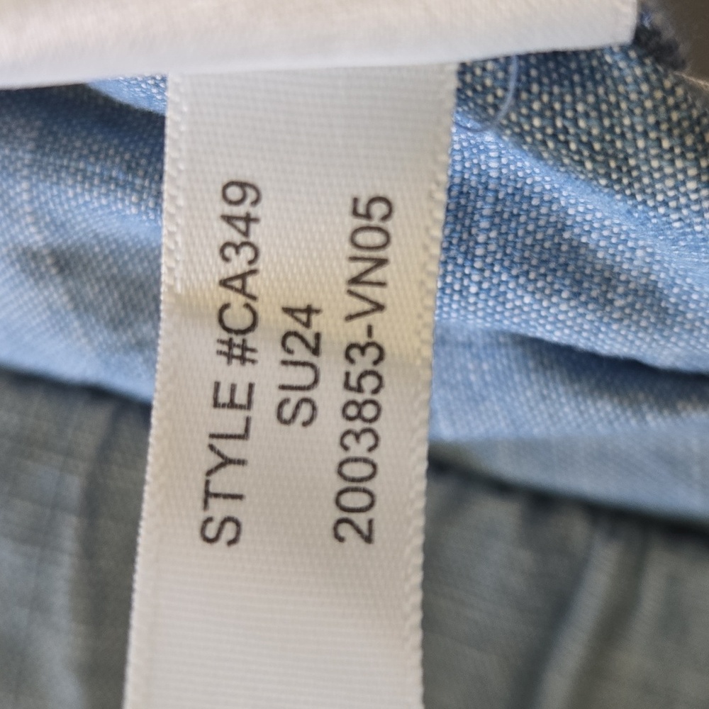 J. Crew 3" Tropez Chambray Cotton Pull-On Shorts Ocean Blue EUC - M - Picture 6 of 6